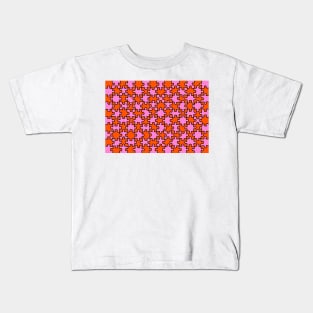 Jigsaw puzzle Orange and Pink colours Kids T-Shirt